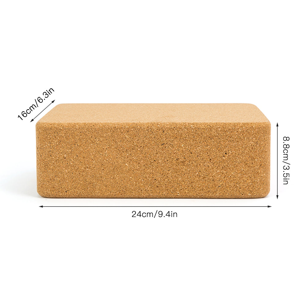 SamadhiYogi Natural Cork Yoga Block - Happygadgetplaza2023