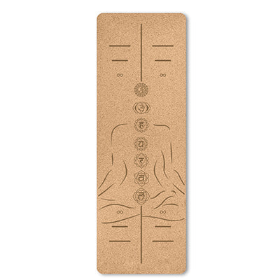 SamadhiYogi Premium Travel Cork Yoga Mat - Happygadgetplaza2023