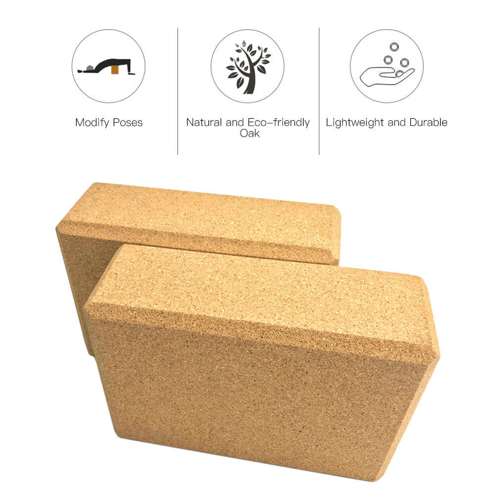 SamadhiYogi Natural Cork Yoga Block - Happygadgetplaza2023